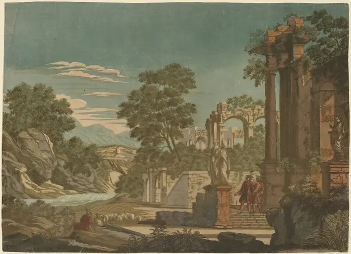 Framed Print : Ulysses and Polyphemus, 1701-1780. Creator: John Baptist Jackson Framed Print : Ulysses and Polyphemus, 1701-1780. Creator: John Baptist Jackson