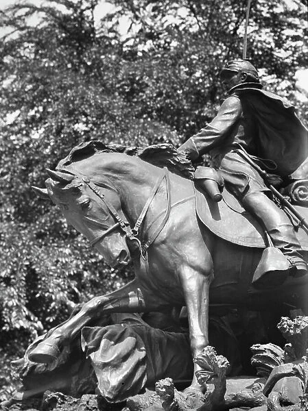 Ulysses S. Grant Memorial - Equestrian statues in Washington, D.C. between 1911 and 1942. Creator: Arnold Genthe