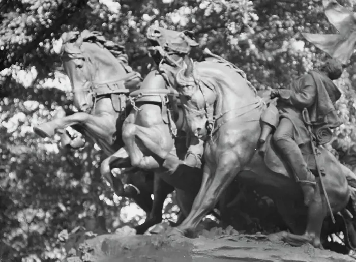 Framed Print : Ulysses S. Grant Memorial - Equestrian statues in Washington, D.C. between 1911 and 1942. Creator: Arnold Genthe Framed Print : Ulysses S. Grant Memorial - Equestrian statues in Washington, D.C. between 1911 and 1942. Creator: Arnold Genthe