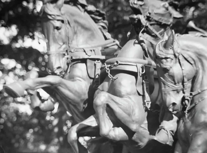 Framed Print : Ulysses S. Grant Memorial - Equestrian statues in Washington, D.C. between 1911 and 1942. Creator: Arnold Genthe Framed Print : Ulysses S. Grant Memorial - Equestrian statues in Washington, D.C. between 1911 and 1942. Creator: Arnold Genthe