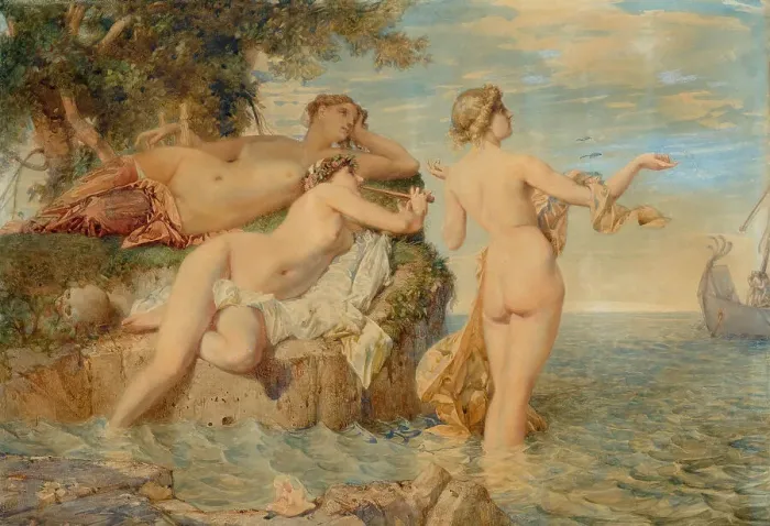 Framed Print : Ulysses and the Sirens, Mid of the 19th cen.. Creator: Menn, Barthélemy (1815-1893) Framed Print : Ulysses and the Sirens, Mid of the 19th cen.. Creator: Menn, Barthélemy (1815-1893)