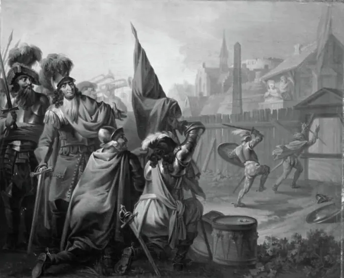 Framed Print : Ulysses von Ithacia, Act II, Scene 9; Holberg Gallery, 1761-1828. Creator: Christian August Lorentzen Framed Print : Ulysses von Ithacia, Act II, Scene 9; Holberg Gallery, 1761-1828. Creator: Christian August Lorentzen