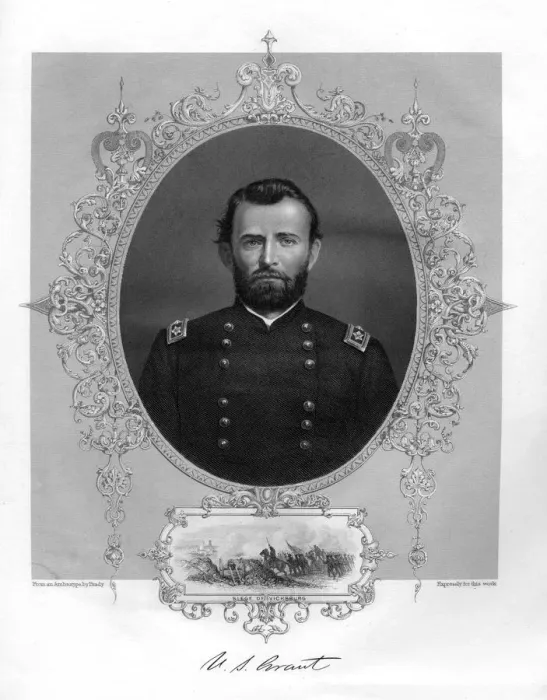 Framed Print : Ulyssess Grant, American general and 18th President of the United States, 1862-1867. Artist: Brady Framed Print : Ulyssess Grant, American general and 18th President of the United States, 1862-1867. Artist: Brady