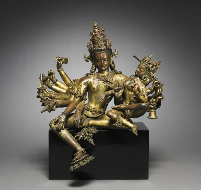Framed Print : Uma-Maheshvara, 1300s. Creator: Unknown Framed Print : Uma-Maheshvara, 1300s. Creator: Unknown