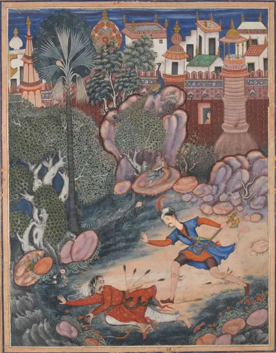 Framed Print : Umar Walks around Fulad Castle, Meets a Foot Soldier and Kicks Him to the Ground... ca Framed Print : Umar Walks around Fulad Castle, Meets a Foot Soldier and Kicks Him to the Ground... ca