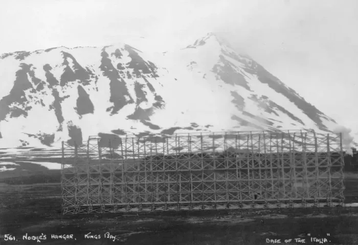 Framed Print : Umberto Nobiles hangar, base of the airship Italia, Kongsfjorden, Spitzbergen, Norway, 1929 Framed Print : Umberto Nobiles hangar, base of the airship Italia, Kongsfjorden, Spitzbergen, Norway, 1929