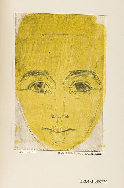 Umbra Vitae (Portrait of Georg Heym), c. 1920
