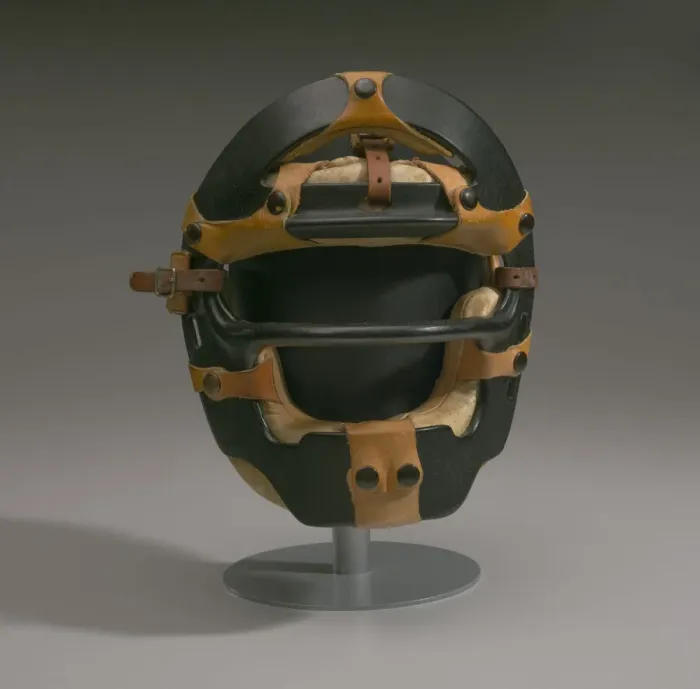 Framed Print : Umpire mask worn by Emmett Ashford, ca. 1965. Creator: Unknown Framed Print : Umpire mask worn by Emmett Ashford, ca. 1965. Creator: Unknown