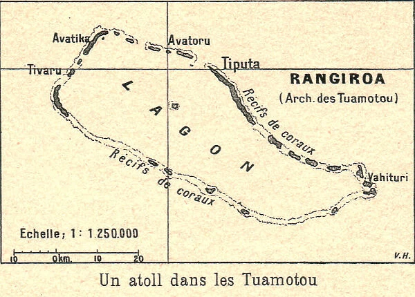 'Un atoll dans les Tuamotou; Les Terres Du Pacifique, 1914. Creator: Unknown