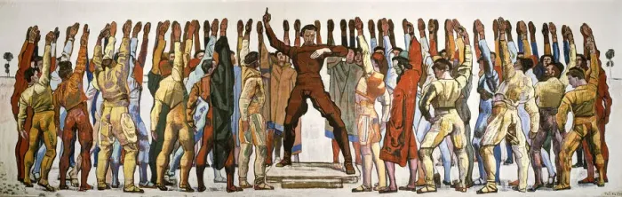 Framed Print : Unanimity (The oath). Second version, 1912-1913 Framed Print : Unanimity (The oath). Second version, 1912-1913