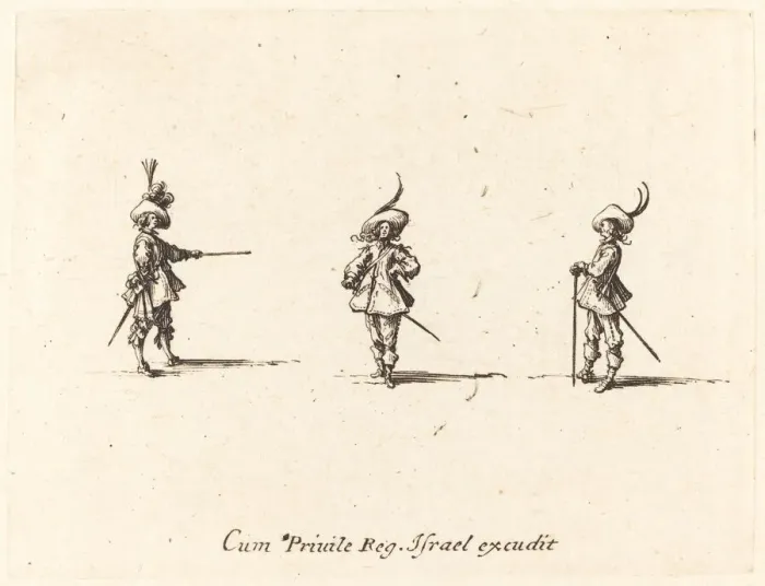 Framed Print : Unarmed Drill, 1634 / 1635. Creator: Jacques Callot Framed Print : Unarmed Drill, 1634 / 1635. Creator: Jacques Callot