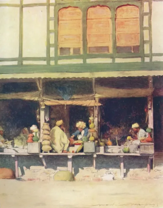 Framed Print : An Unclassified Shop, 1905. Artist: Mortimer Luddington Menpes Framed Print : An Unclassified Shop, 1905. Artist: Mortimer Luddington Menpes