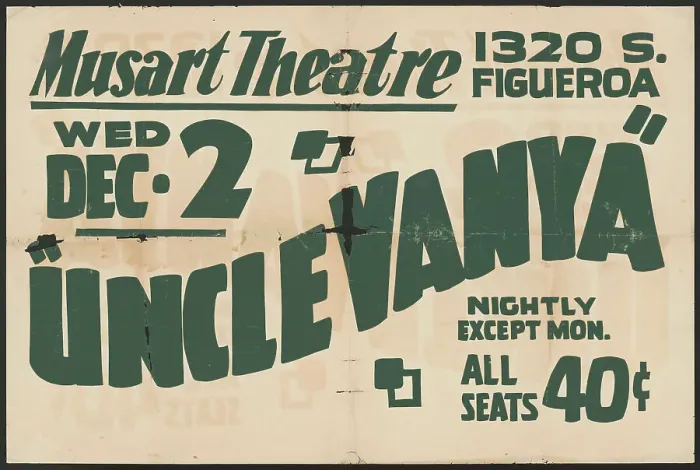Framed Print : Uncle Vanya, Los Angeles, [193-]. Creator: Unknown