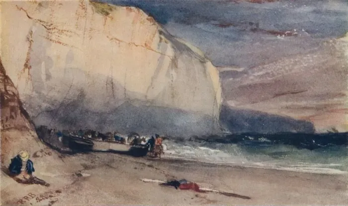 Framed Print : The Undercliff, 1828, (1924). Artist: Richard Parkes Bonington Framed Print : The Undercliff, 1828, (1924). Artist: Richard Parkes Bonington