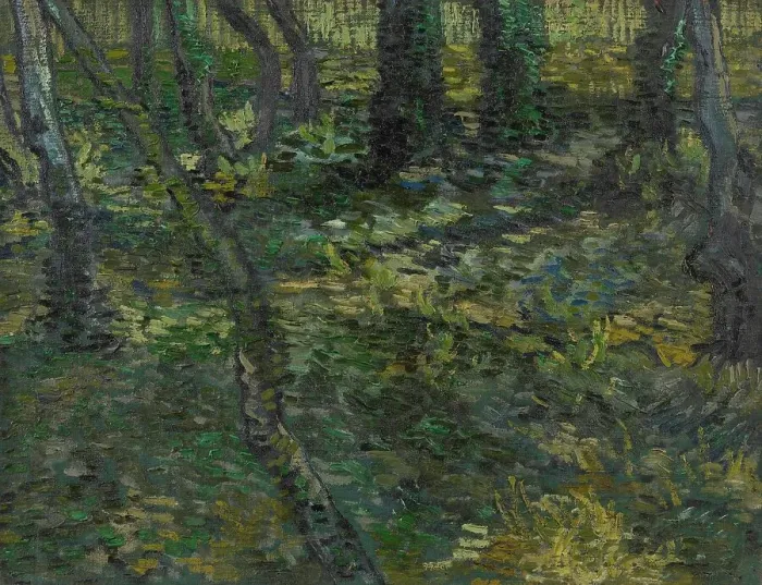 Framed Print : Undergrowth, 1889. Creator: Gogh, Vincent, van (1853-1890) Framed Print : Undergrowth, 1889. Creator: Gogh, Vincent, van (1853-1890)