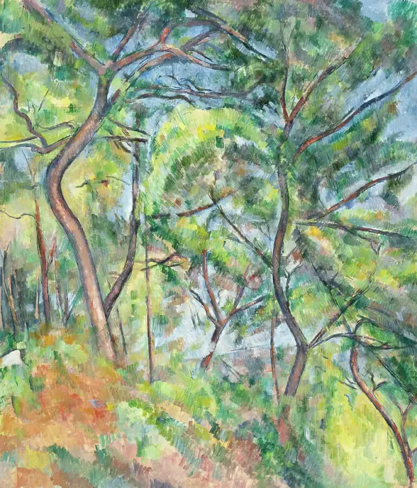 Framed Print : Undergrowth, between 1893 and 1894. Creator: Paul Cezanne Framed Print : Undergrowth, between 1893 and 1894. Creator: Paul Cezanne