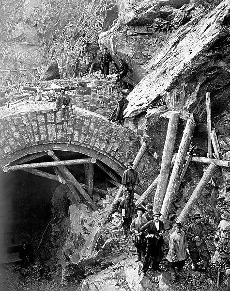 An Underpass 42.4 Sazhens long at Verst 15, 1900-1904. Creator: Unknown