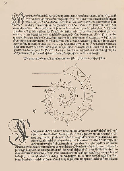 Underweysung der messung mit dem zirckel un richt scheyt, 1525. 1525