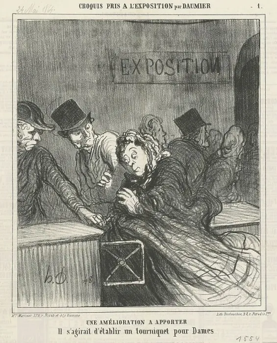 Framed Print : Une amelioration a apporter, 19th century. Creator: Honore Daumier Framed Print : Une amelioration a apporter, 19th century. Creator: Honore Daumier