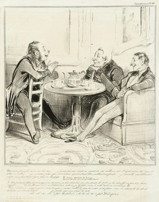 Framed Print : Une autre fois je fis encore un bon tour.. 1838. Creator: Honore Daumier Framed Print : Une autre fois je fis encore un bon tour.. 1838. Creator: Honore Daumier