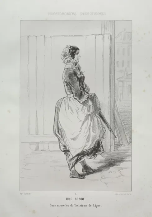 Framed Print : Une Bonne. Creator: Paul Gavarni (French, 1804-1866) Framed Print : Une Bonne. Creator: Paul Gavarni (French, 1804-1866)
