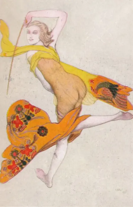 Framed Print : Une Esclave Dansante, 1922, (1923). Artist: Leon Bakst Framed Print : Une Esclave Dansante, 1922, (1923). Artist: Leon Bakst