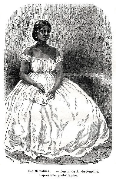 Une Mamaluca, Brazil, 19th century. Artist: A de Neuville