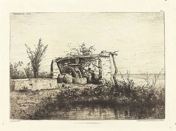 Une moria a Bordiquier (Italie), 1873. Creator: Adolphe Appian