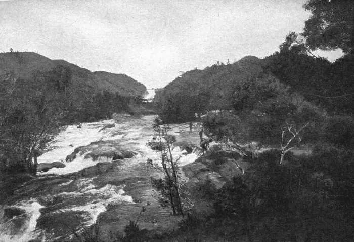 Framed Print : Une riviere en foret. L'lantara; Iles Africaines de la mer des Indes, 1914. Creator: Unknown Framed Print : Une riviere en foret. L'lantara; Iles Africaines de la mer des Indes, 1914. Creator: Unknown