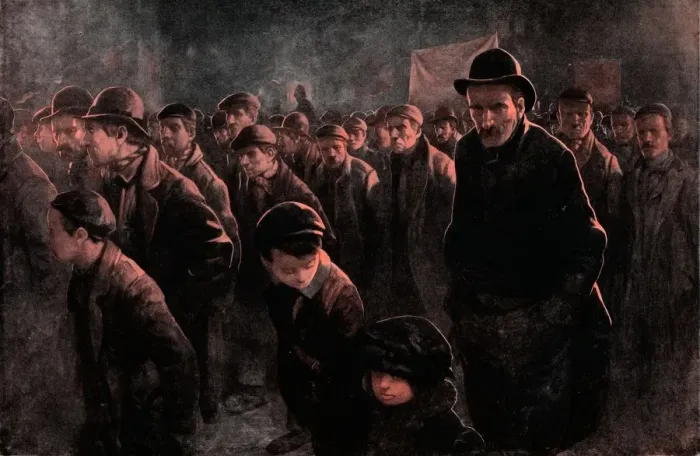 Framed Print : The Unemployed, c1911, (1912). Artist: John Hassall Framed Print : The Unemployed, c1911, (1912). Artist: John Hassall