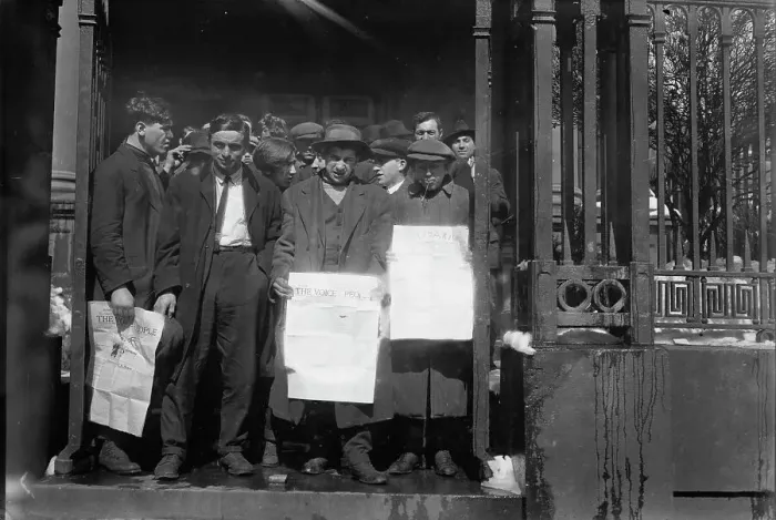Framed Print : Unemployed in St. Mark's N.Y. between c1910 and c1915. Creator: Bain News Service Framed Print : Unemployed in St. Mark's N.Y. between c1910 and c1915. Creator: Bain News Service