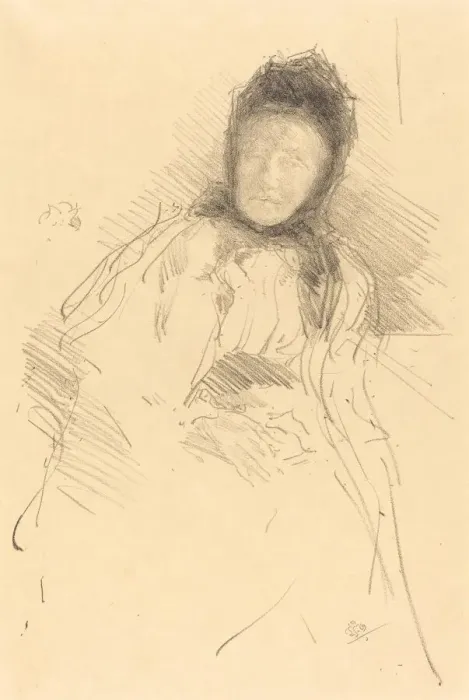 Framed Print : Unfinished Sketch of Lady Haden, 1895. Creator: James Abbott McNeill Whistler Framed Print : Unfinished Sketch of Lady Haden, 1895. Creator: James Abbott McNeill Whistler