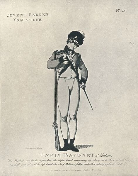 Unfix Bayonet 3rd Motion, 1798 (1909). Artist: Thomas Rowlandson