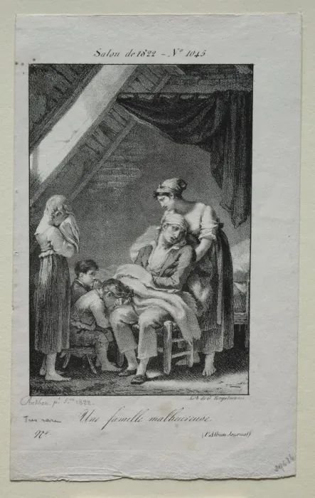 Framed Print : An Unfortunate Family, 1822. Creator: Pierre-Paul Prud hon (French, 1758-1823) Framed Print : An Unfortunate Family, 1822. Creator: Pierre-Paul Prud hon (French, 1758-1823)