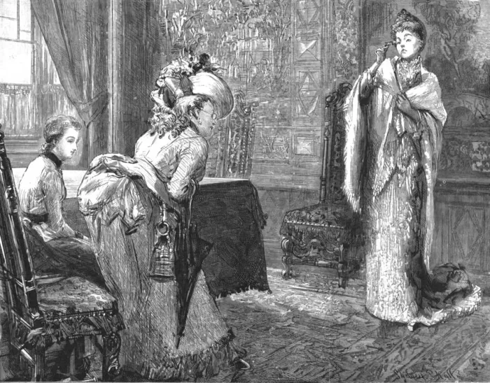 Framed Print : That Unfortunate Marriage, by Francis Eleanor Trollope; She rose, with her usual impulsive vehemen Creator: Sydney Prior Hall Framed Print : That Unfortunate Marriage, by Francis Eleanor Trollope; She rose, with her usual impulsive vehemen Creator: Sydney Prior Hall