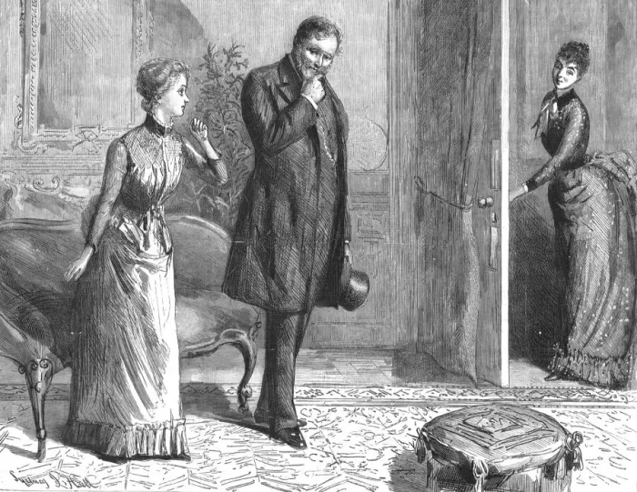 Framed Print : That Unfortunate Marriage, by Francis Eleanor Trollope;'Mr. Bragg wishes to speak to you. And I w Creator: Sydney Prior Hall Framed Print : That Unfortunate Marriage, by Francis Eleanor Trollope;'Mr. Bragg wishes to speak to you. And I w Creator: Sydney Prior Hall