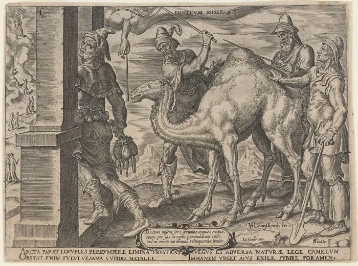 Framed Print : The Unhappy Lot of the Rich, 1563. Artist: Heemskerck, Maarten Jacobsz, van (1498-1574) Framed Print : The Unhappy Lot of the Rich, 1563. Artist: Heemskerck, Maarten Jacobsz, van (1498-1574)