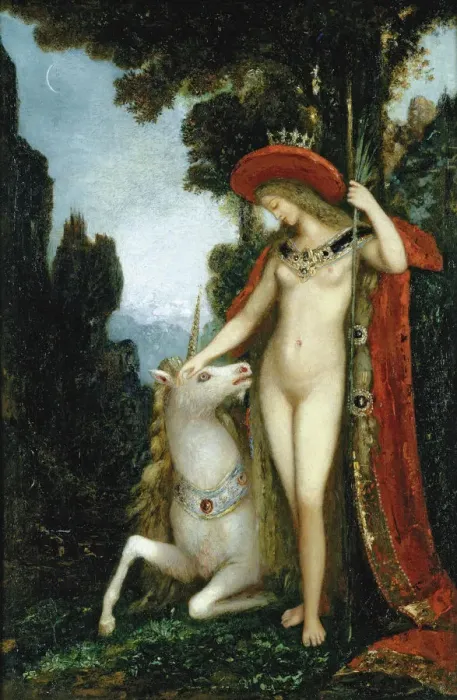 Framed Print : The Unicorn. Artist: Moreau, Gustave (1826-1898) Framed Print : The Unicorn. Artist: Moreau, Gustave (1826-1898)