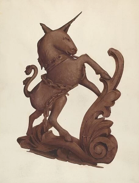 Unicorn, c. 1937. Creator: Alice Stearns