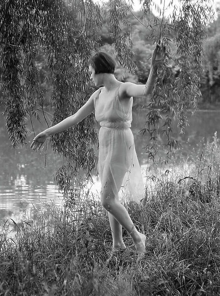 Unidentified dancer, possibly an Elizabeth Duncan dancer, between 1911 and 1942. Creator: Arnold Genthe