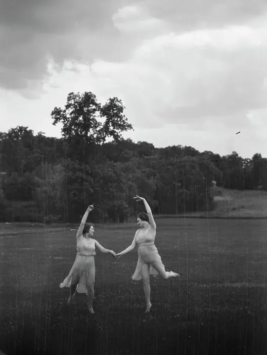 Framed Print : Unidentified dancers, possibly Elizabeth Duncan dancers, between 1911 and 1942. Creator: Arnold Genthe Framed Print : Unidentified dancers, possibly Elizabeth Duncan dancers, between 1911 and 1942. Creator: Arnold Genthe
