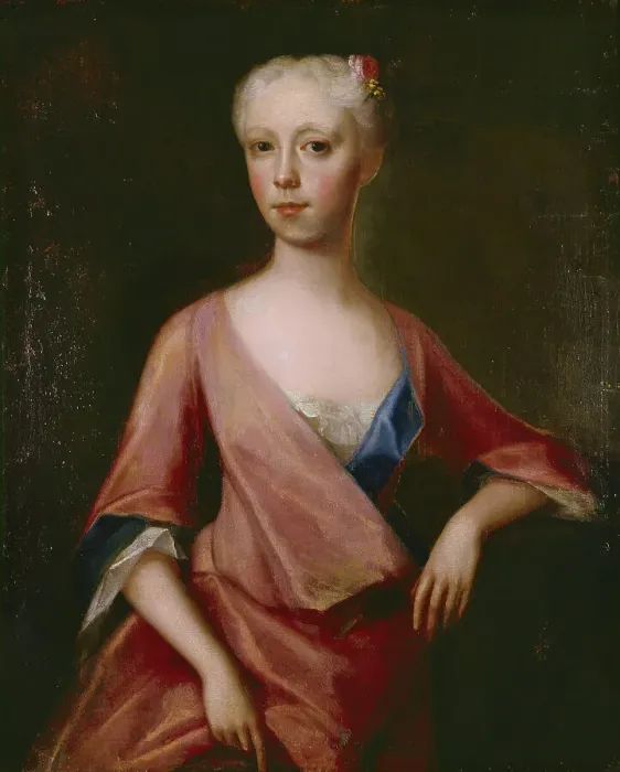 Framed Print : Unidentified girl, 1730-1739. Creator: Unknown Framed Print : Unidentified girl, 1730-1739. Creator: Unknown