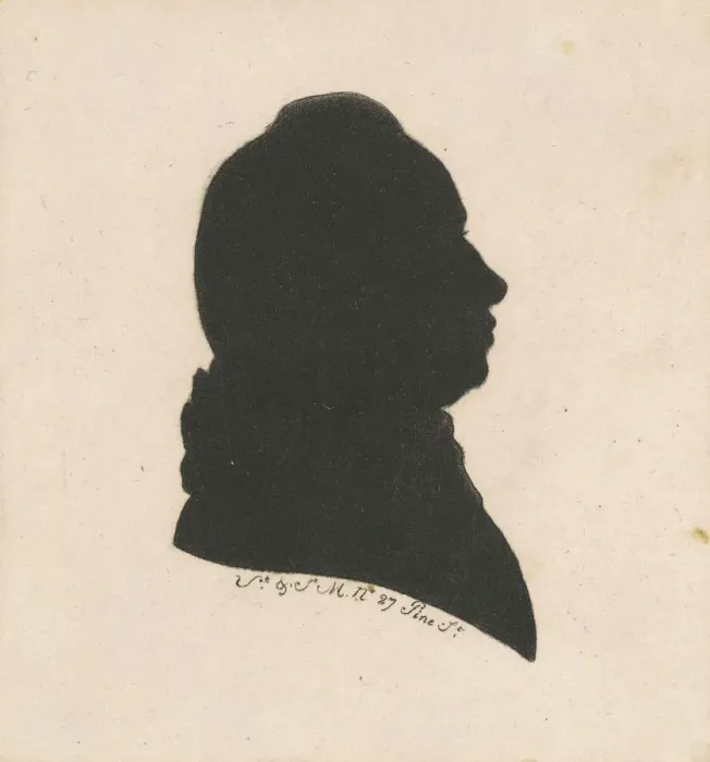 Framed Print : Unidentified Male Silhouette, 1797. Creator: Charles Balthazar Julien Fé Framed Print : Unidentified Male Silhouette, 1797. Creator: Charles Balthazar Julien Fé