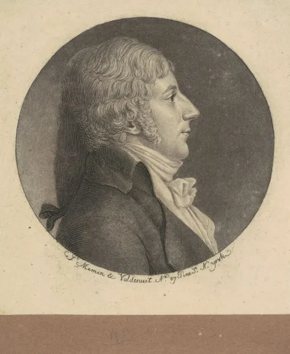 Framed Print : Unidentified Man, 1797. Creator: Charles Balthazar Julien Fevret de Saint-Memin Framed Print : Unidentified Man, 1797. Creator: Charles Balthazar Julien Fevret de Saint-Memin