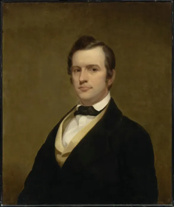 Framed Print : Unidentified Man, c. 1856. Creator: Thomas Hicks Framed Print : Unidentified Man, c. 1856. Creator: Thomas Hicks