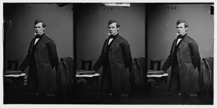 Framed Print : Unidentified man, ca. 1860-1865. Creator: Unknown Framed Print : Unidentified man, ca. 1860-1865. Creator: Unknown