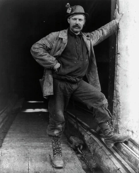 Unidentified miner, ca. 1903. Mesabi Range, Minnesota, c1903. Creator: Frances Benjamin Johnston