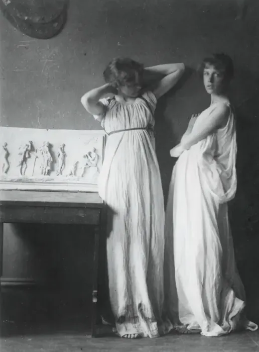 Framed Print : Unidentified Models in Greek Costumes, c. 1883. Creator: Thomas Eakins Framed Print : Unidentified Models in Greek Costumes, c. 1883. Creator: Thomas Eakins