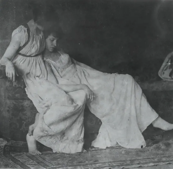 Framed Print : Unidentified Models in Greek Costumes, c. 1883. Creator: Thomas Eakins Framed Print : Unidentified Models in Greek Costumes, c. 1883. Creator: Thomas Eakins