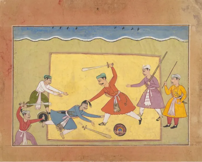 Framed Print : Unidentified Page from a Dispersed Bhagavata Purana (Ancient Stories of Lord Vishnu), ca Framed Print : Unidentified Page from a Dispersed Bhagavata Purana (Ancient Stories of Lord Vishnu), ca